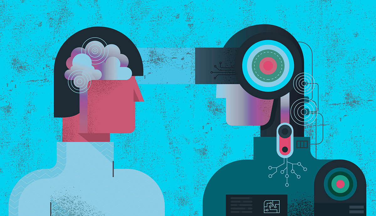wisebee-blog-mental-health AI abstract image with 2 faces