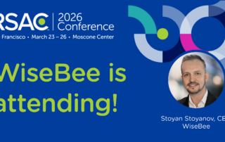 WiseBee is attending! Announcement graphic