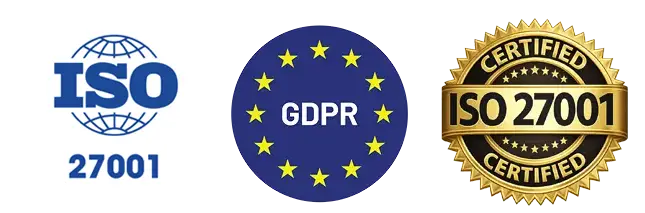 SOC2 GDPR ISO badges